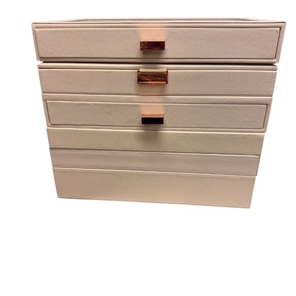 Stackers Other - Stackers Jewelry Storage Box With Glass Lid & 6 Stackable Layers